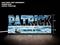 Fishing Name Night Light