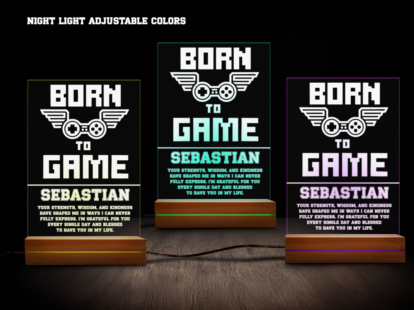 Gamer night light- various colors
