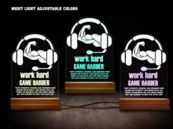 Gamer Name Night Light- Various Colors