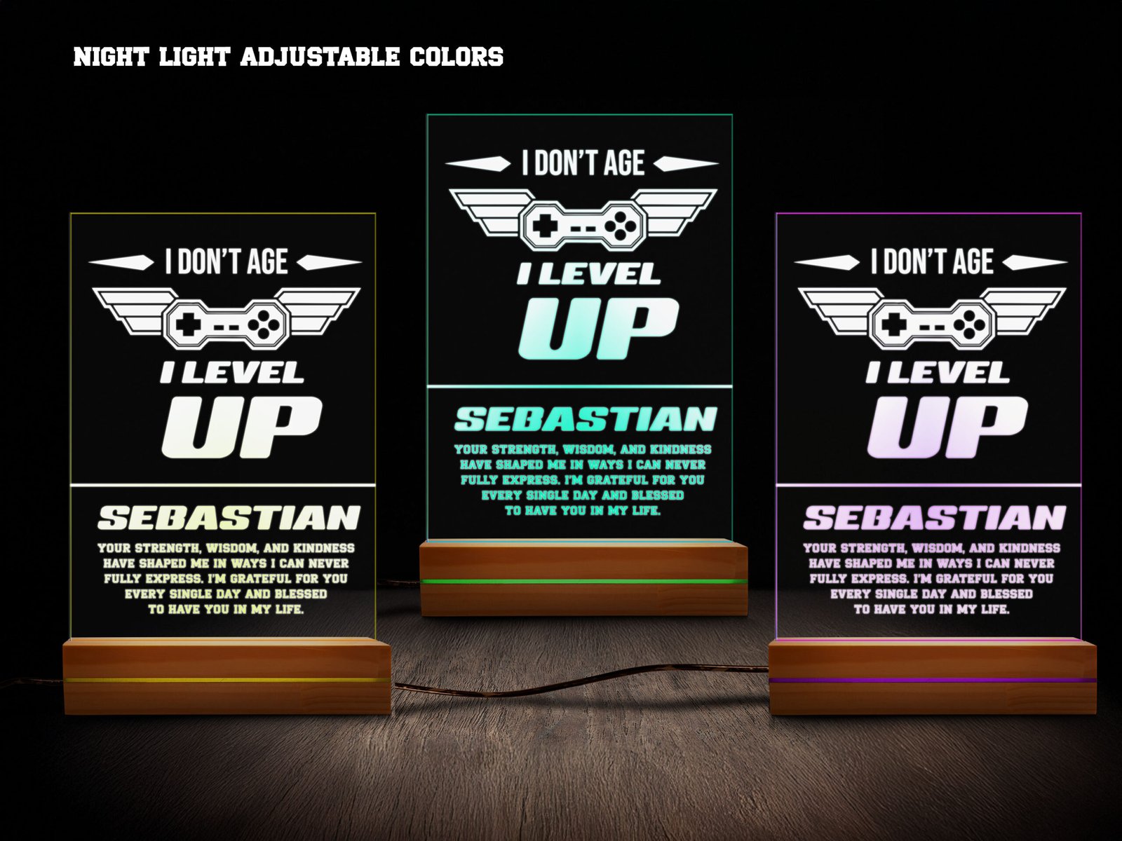 Gamer night light- various colors