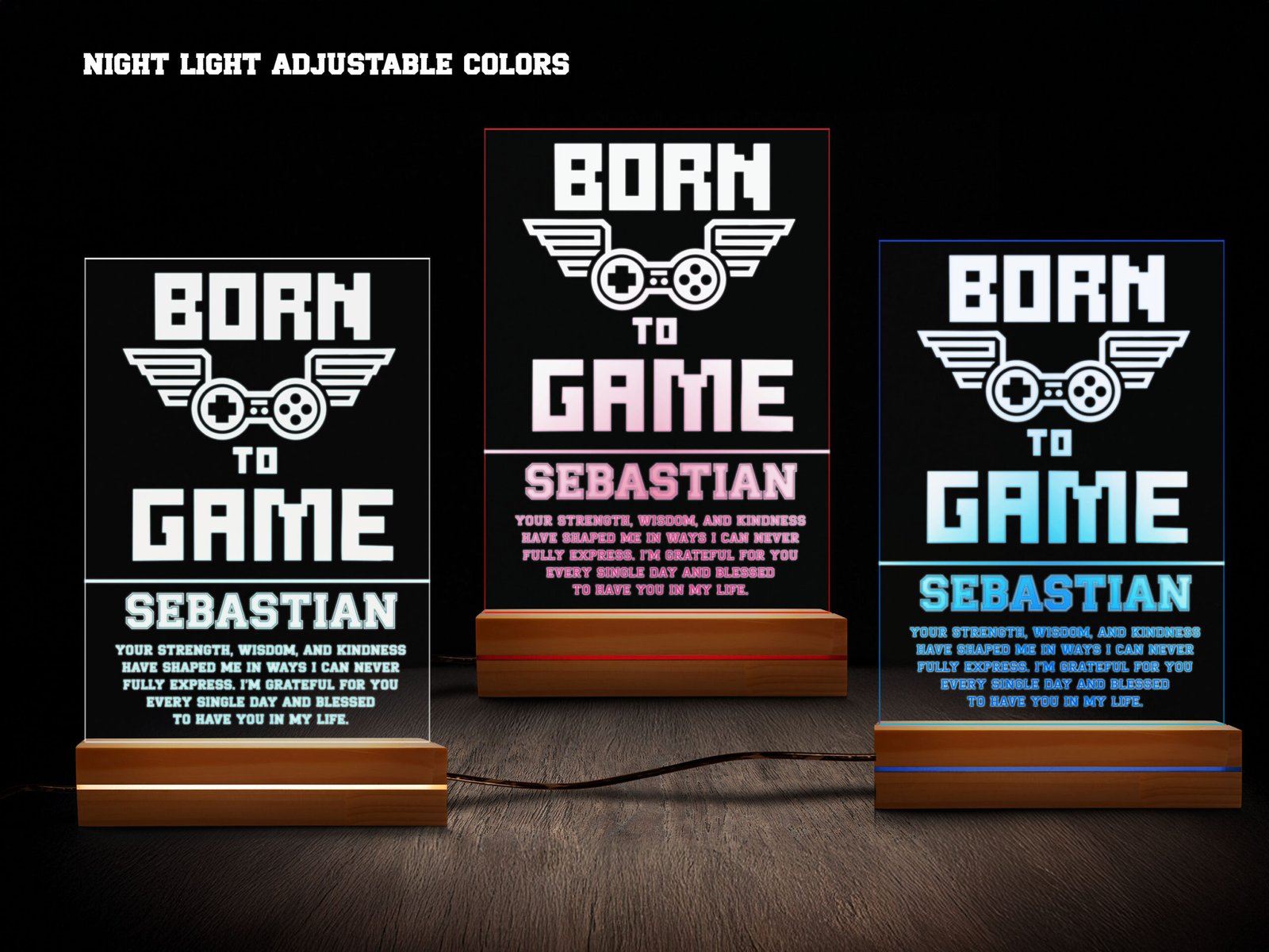 Gamer night light- various colors