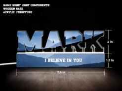 Hiking Name Night Light