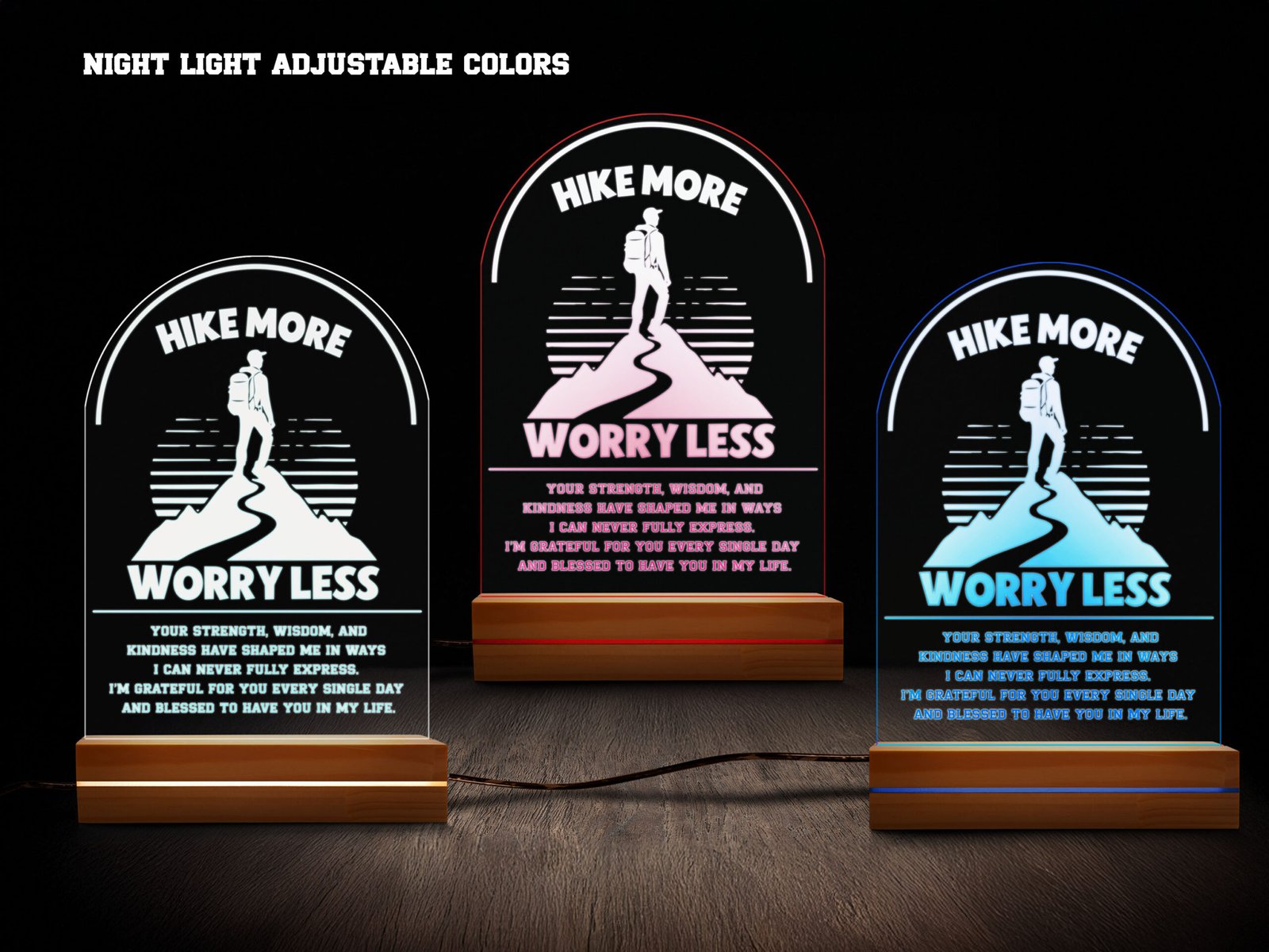 Hiking night light- various colors