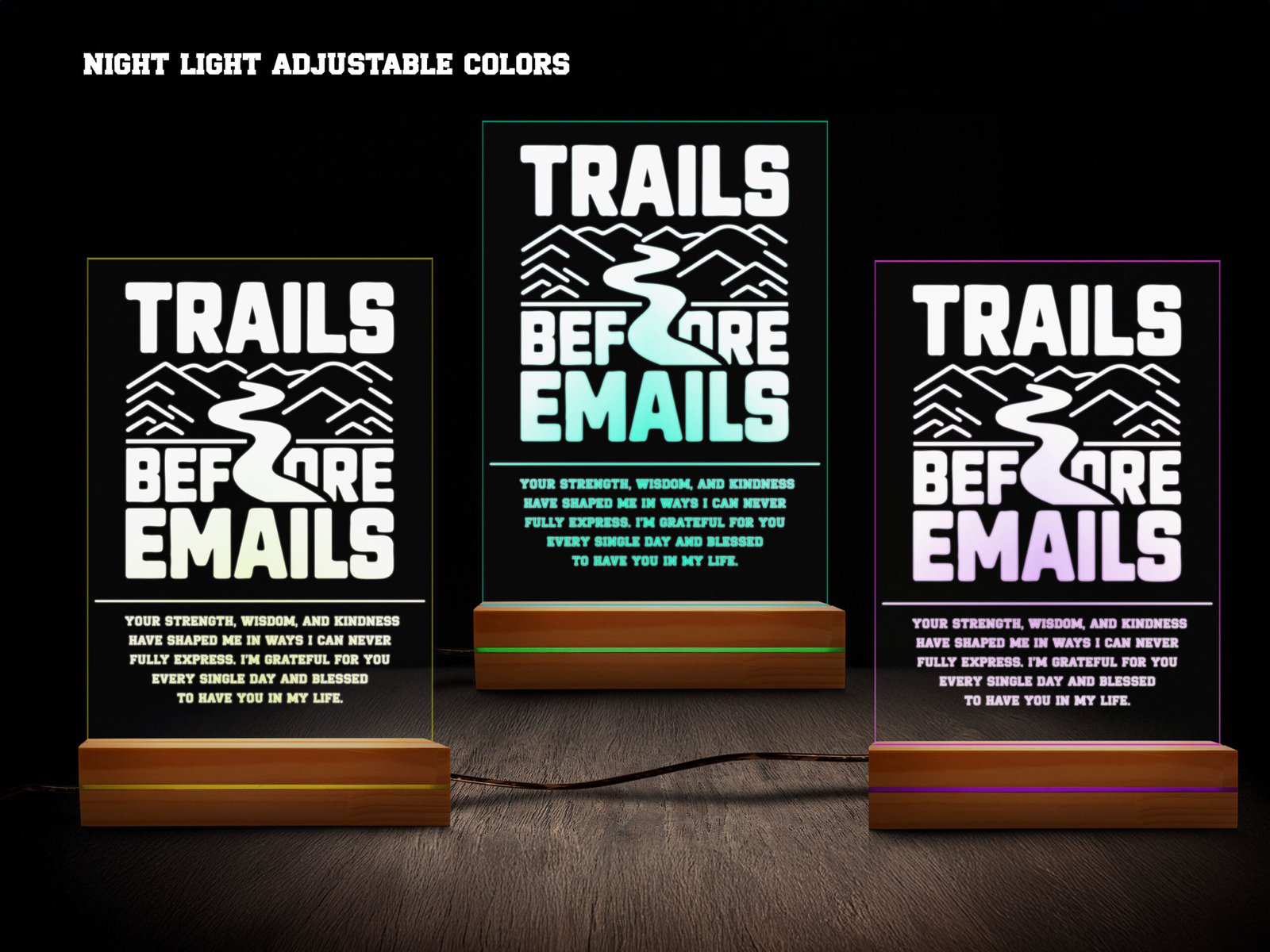 Hiking night light- various colors