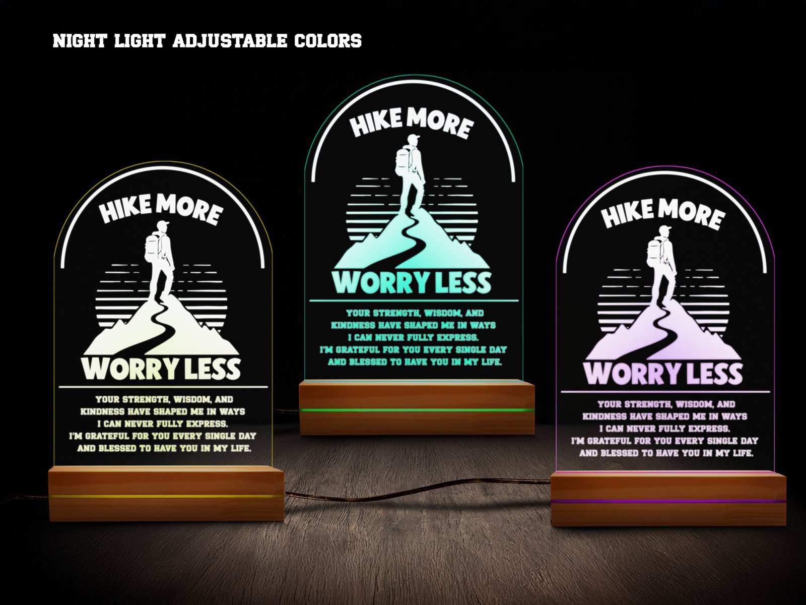 Hiking night light- various colors