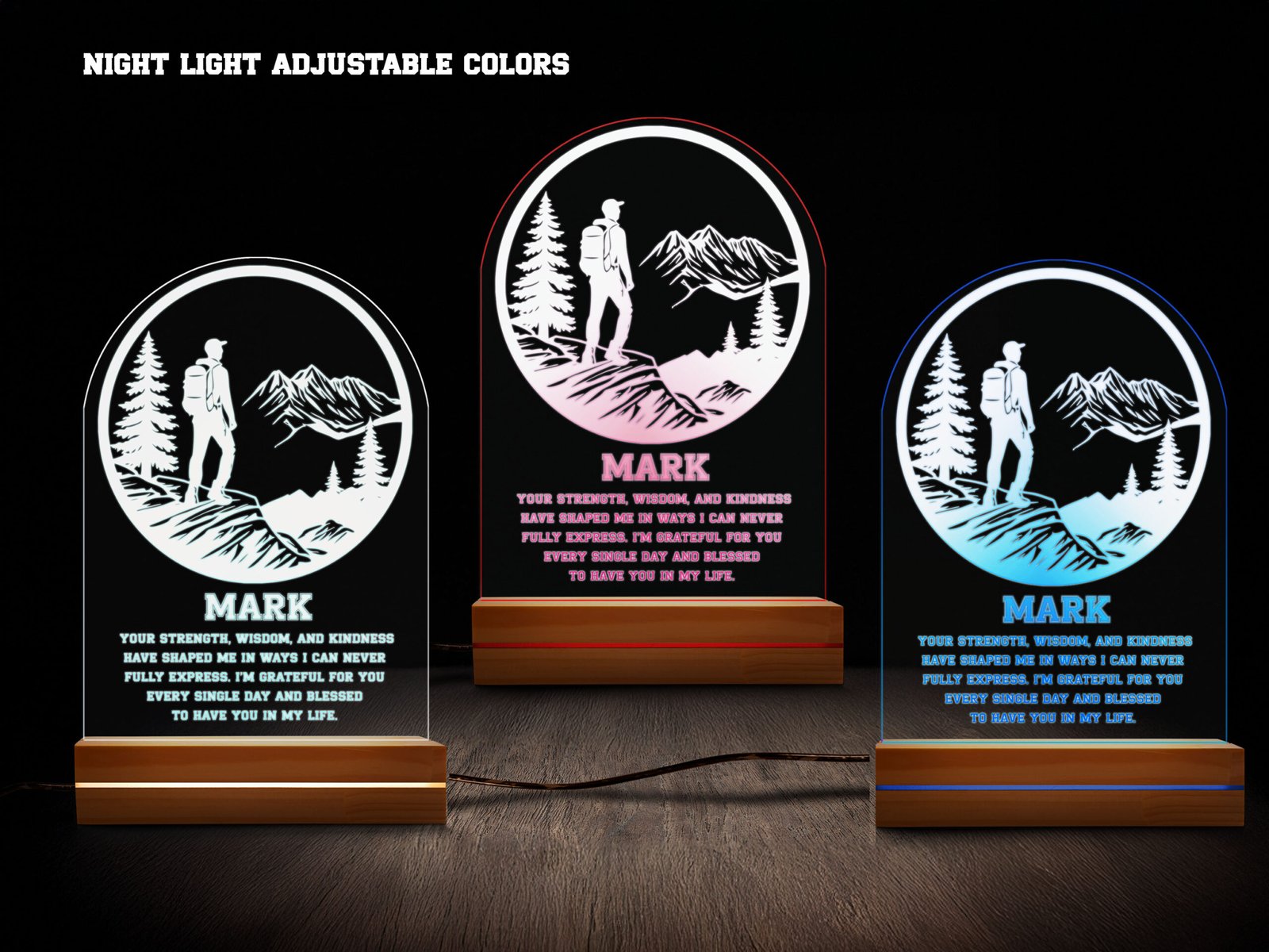 Hiking night light- various colors