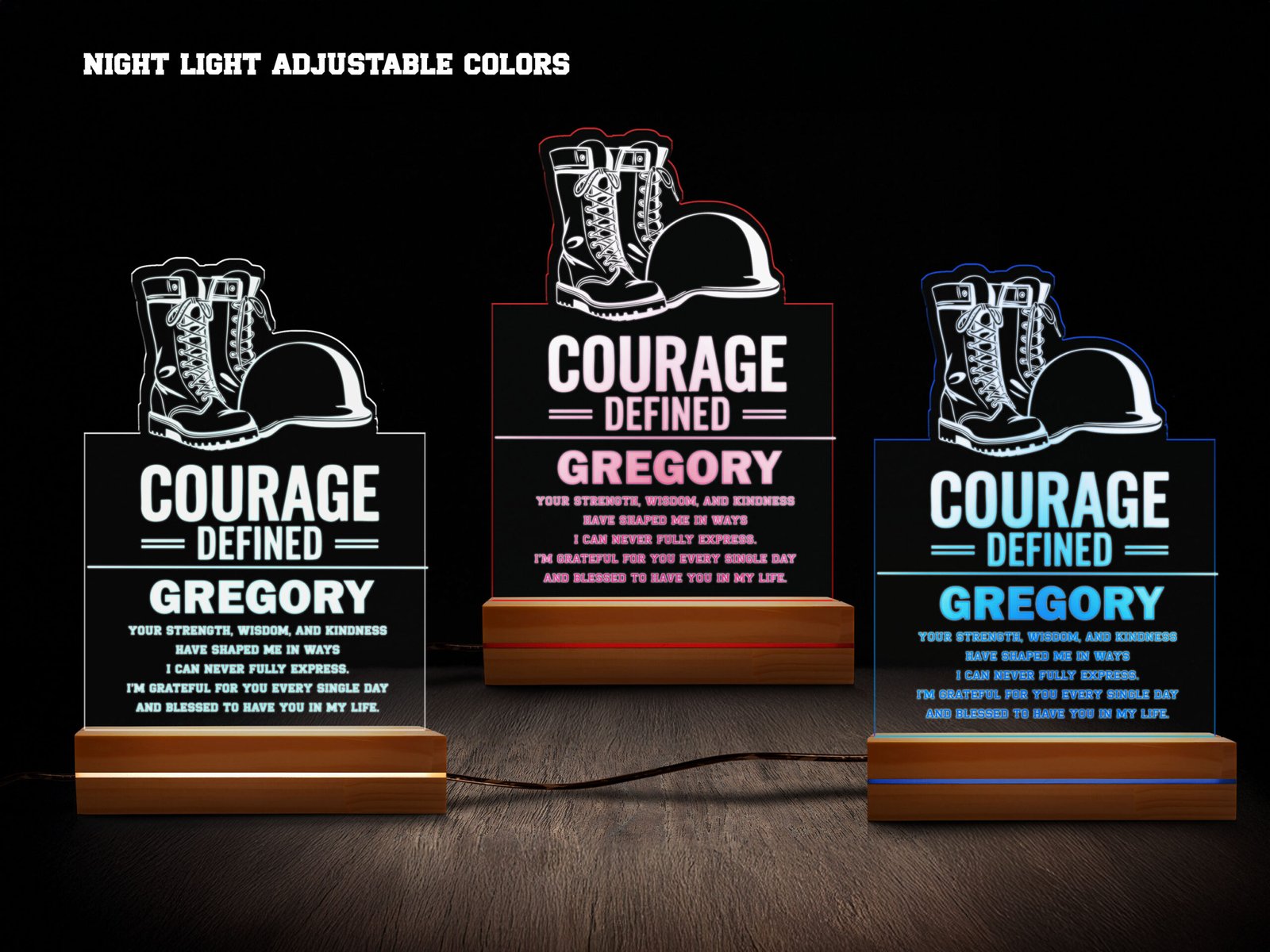 Military night light- various colors