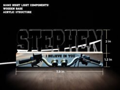 Motorcycle Themed Name Night Light