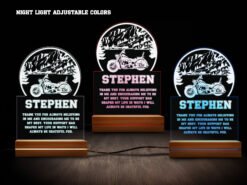 Motorcycle night light- various colors