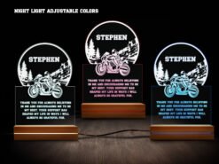 Motorcycle night light- various colors