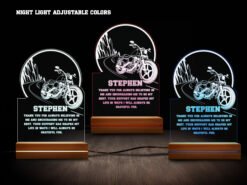 Motorcycle night light- various colors