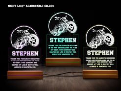Motorcycle night light- various colors