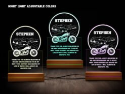 Motorcycle night light- various colors