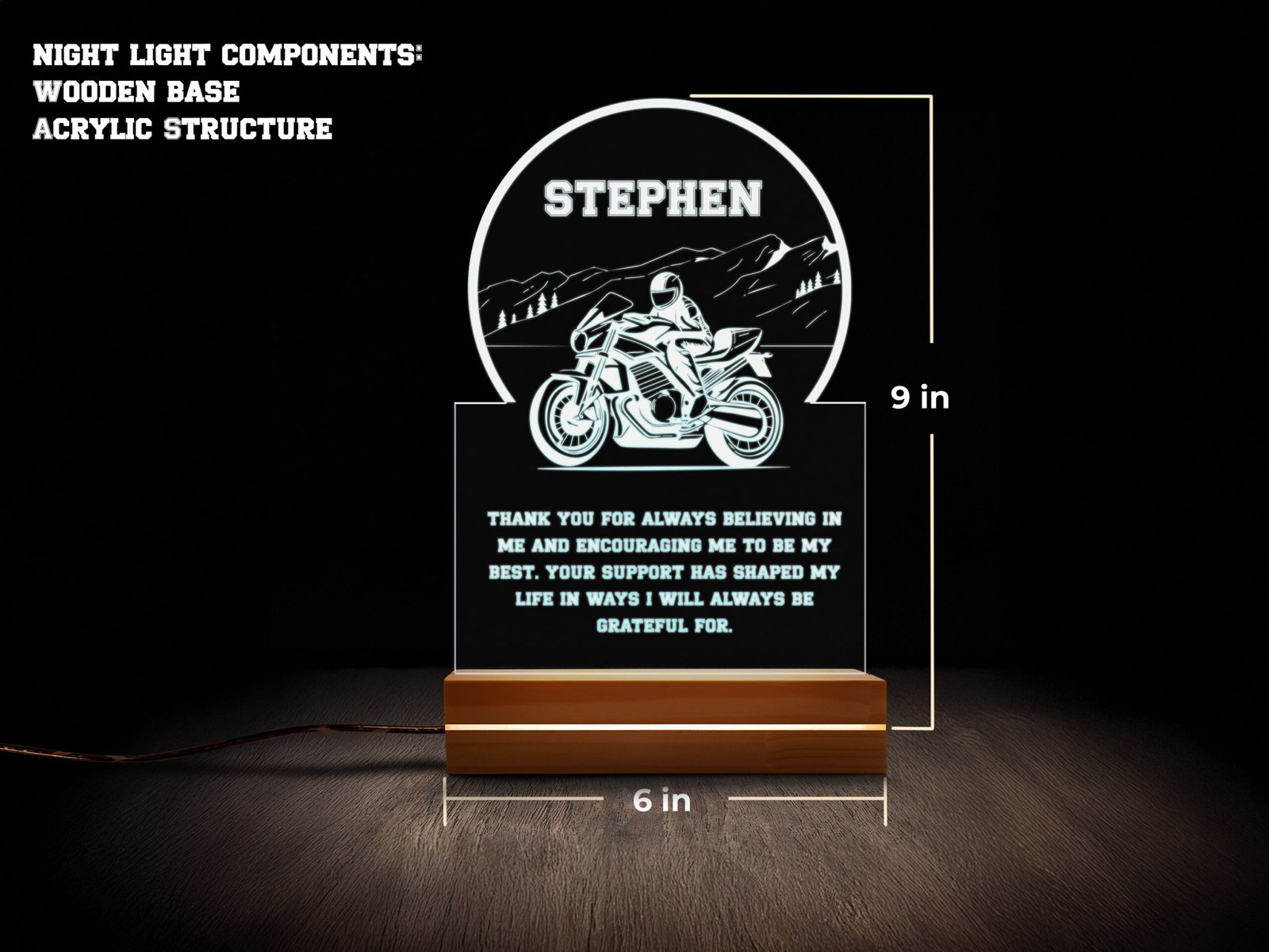 Motorcycle night light