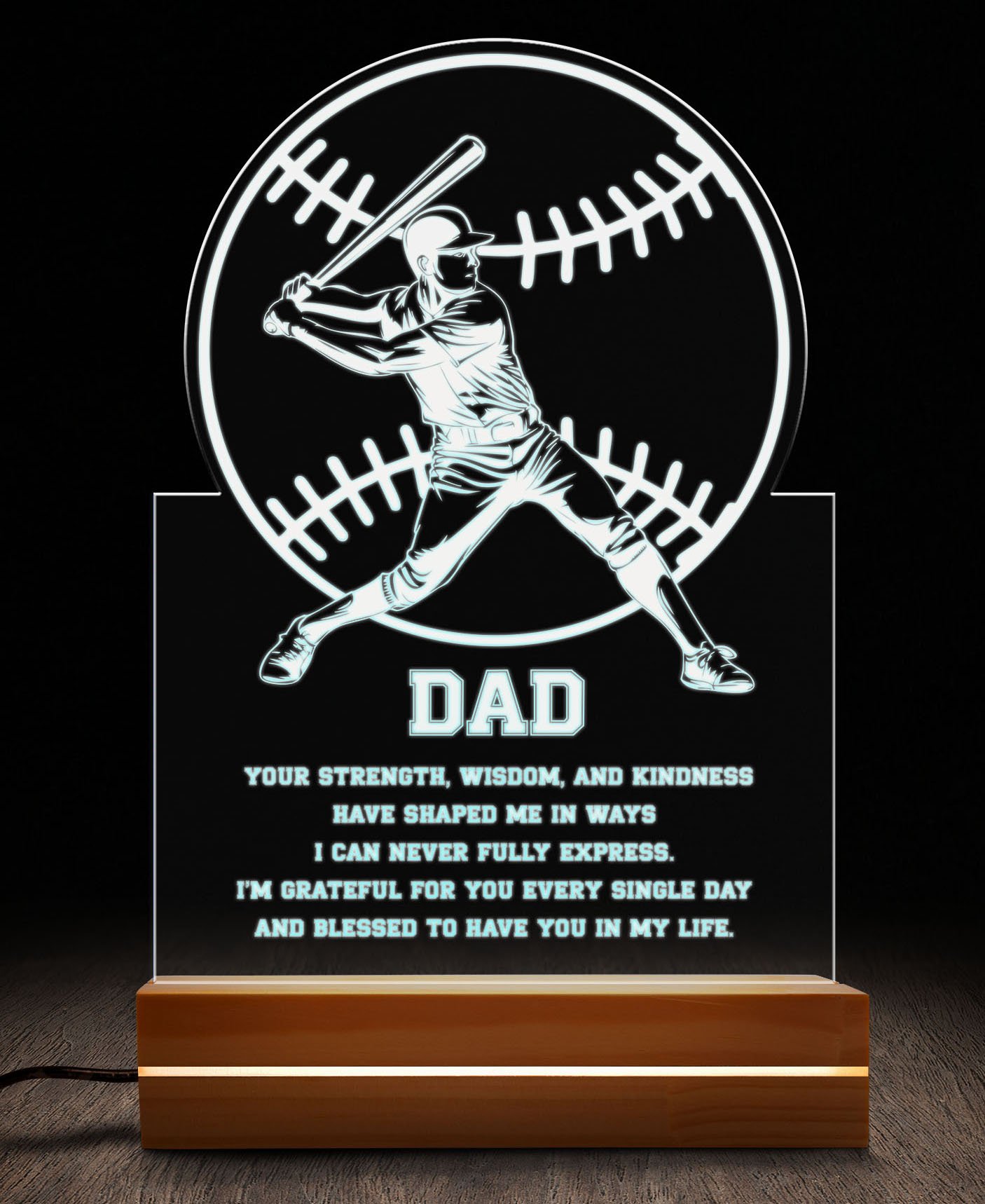Baseball Night Light